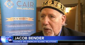 Jacob Bender speaking to 6ABC News about Interfaith Iftar