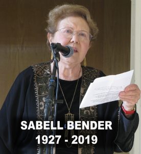 Sabell Bender, 1927-2019