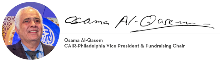 Osama Al-Qasem, CAIR-Philadelphia Vice President & Fundraising Chair