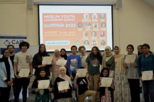 Young leaders after receiving their certificates at the completion of the program!