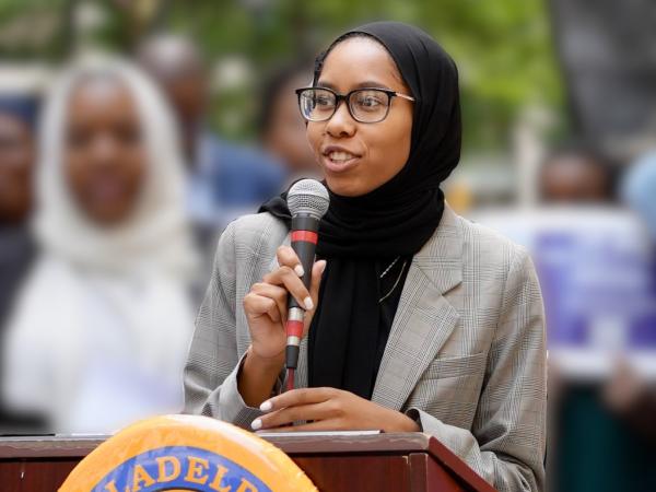 CAIR-Philadelphia's Youth Leadership and Advocacy Projects Coordinator Asiyah Jones