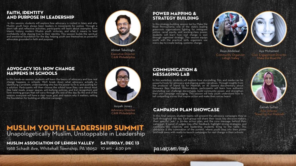Muslim Youth Leadership Summit Session Info