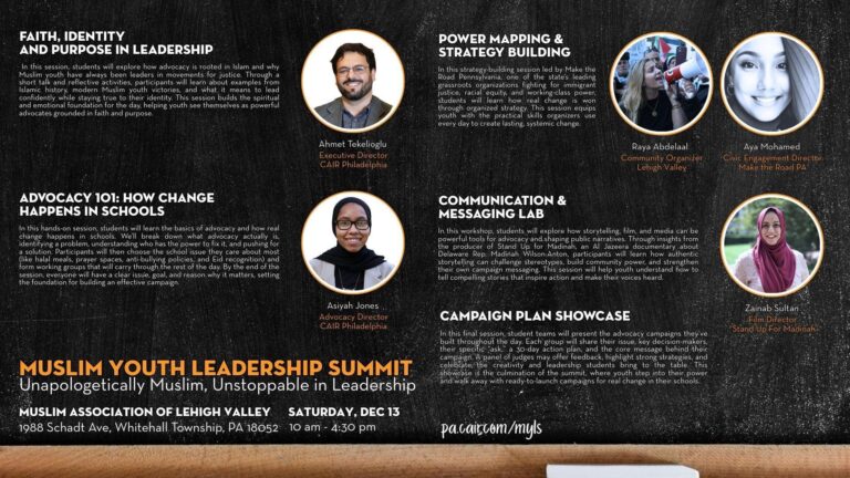 Muslim Youth Leadership Summit Session Info